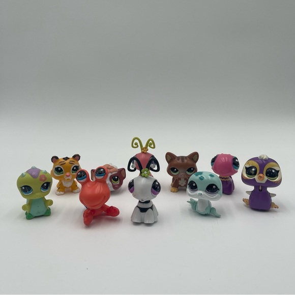 Littlest Pet Shop Other - Littlest Pet Shop LPS Lot of 10 Vintage Walkables UNTESTED Hasbro Animals